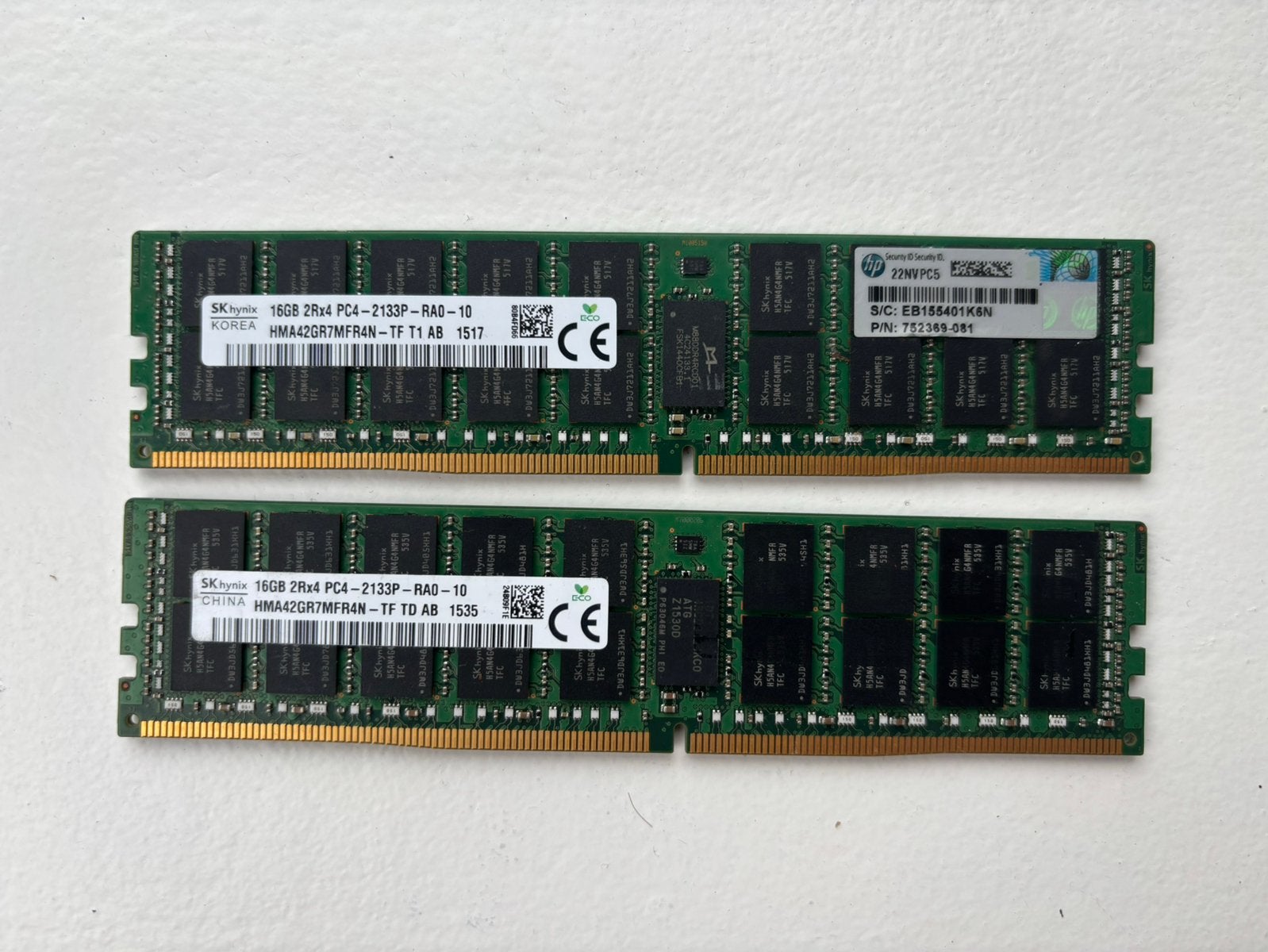 32GB DDR4 server geheugen 2133Mhz, Computers en Software, RAM geheugen, Ophalen of Verzenden, Zo goed als nieuw, DDR4, 32 GB