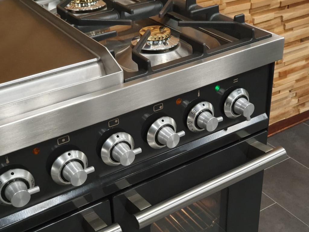🔥Luxe Boretti Fornuis 90cm antraciet + rvs 2 ovens Frytop, Niet ingevuld, 60 cm of meer, Niet ingevuld, Ophalen of Verzenden