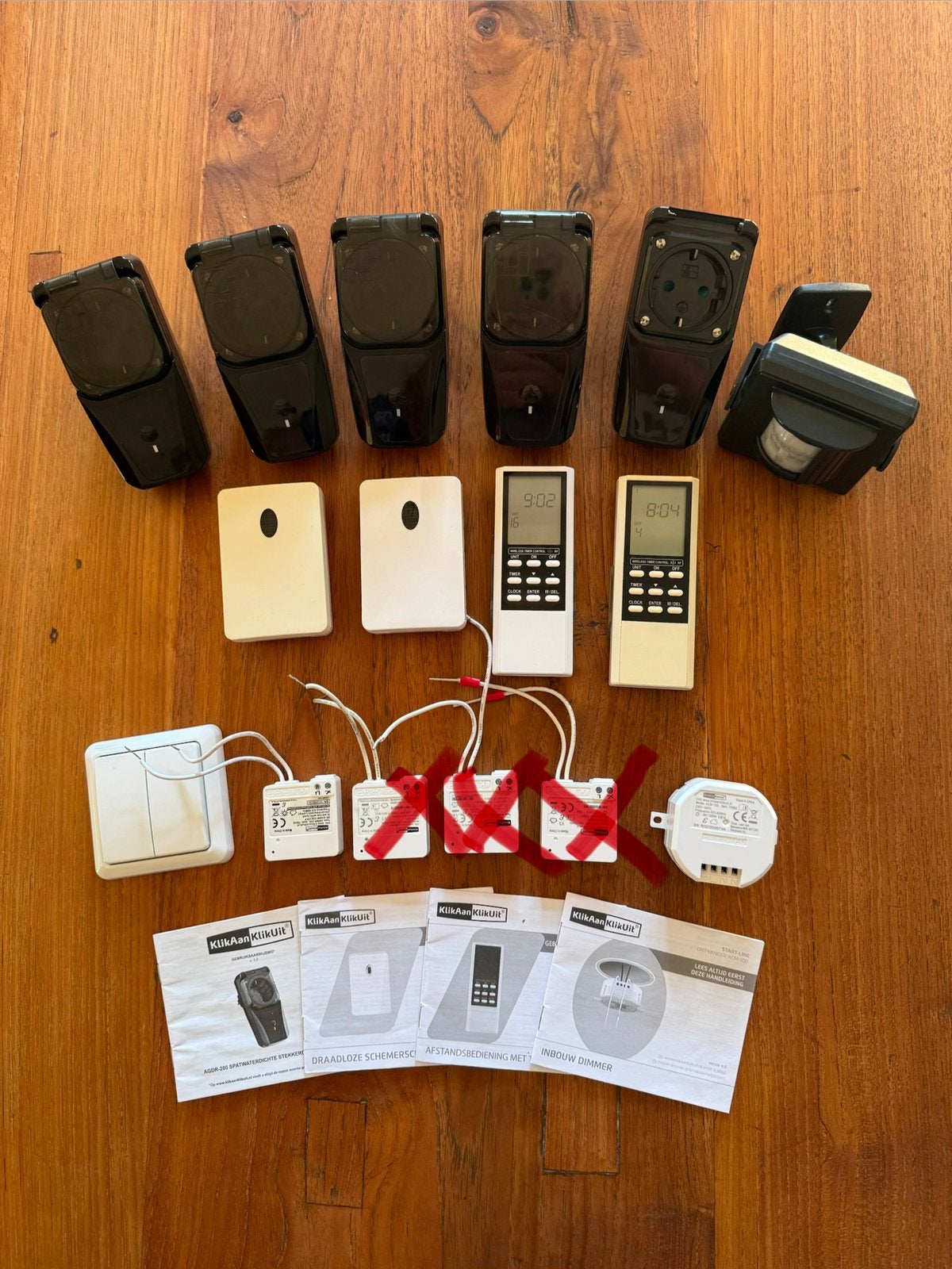 Klikaanklikuit set compleet, (zie omschrijving), Ophalen of Verzenden, Gebruikt, Overige merken, Overige typen