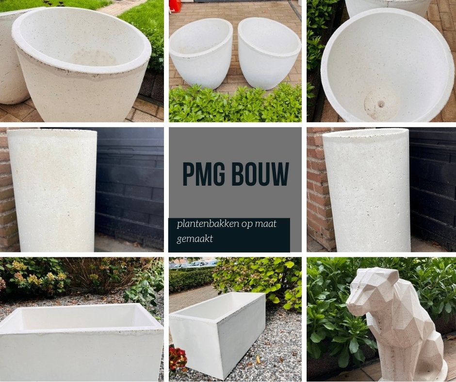 Handgemaakte betonnen plantenbakken -- architectonisch beton, Tuin en Terras, Ophalen, Nieuw, Balkon, Beton