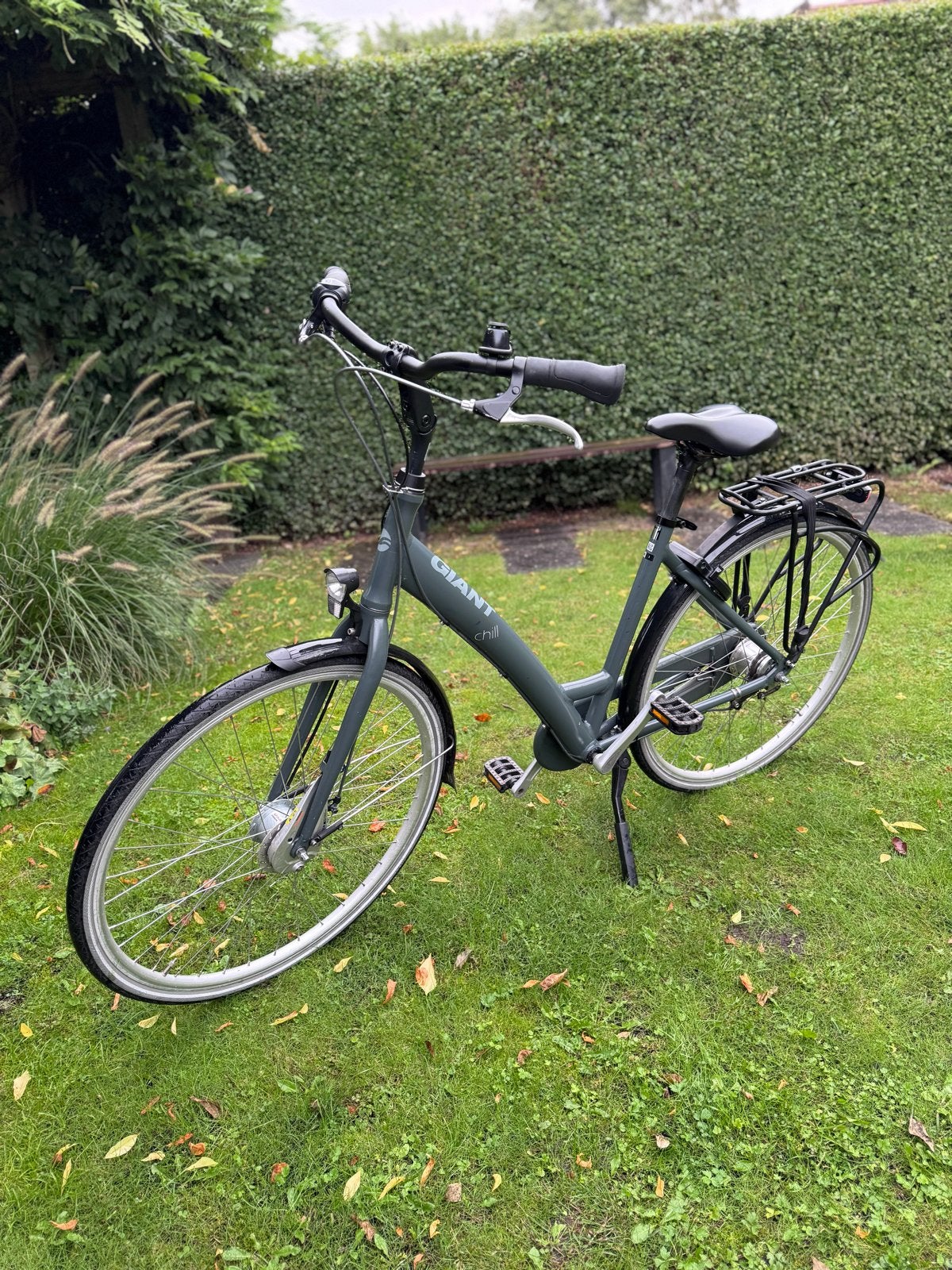 Giant Chill Damesfiets - Olijfgroen - Maat M - 7 Versn., Ophalen, Gebruikt, Velgrem, Versnellingen