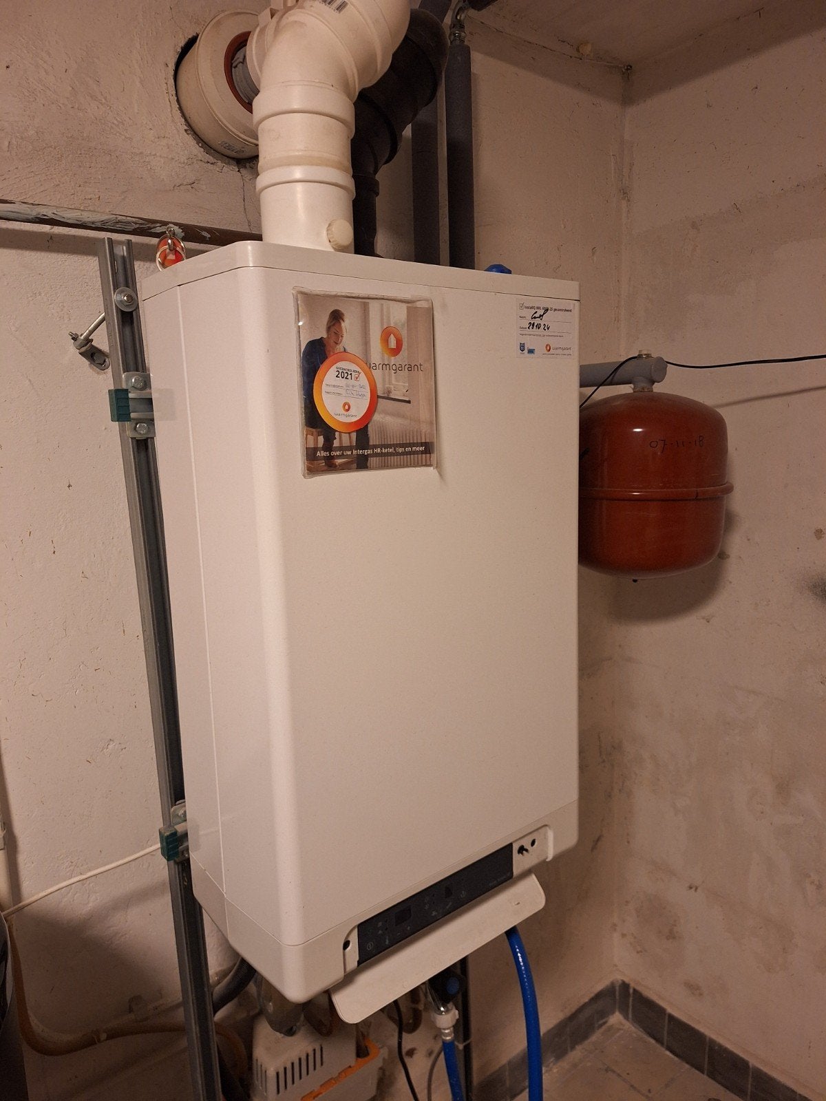 Intergas Kompakt HRE 36/30 A CV-ketel 2018, Doe-het-zelf en Verbouw, Verwarming en Radiatoren, Ophalen, 30 tot 80 cm, Gebruikt