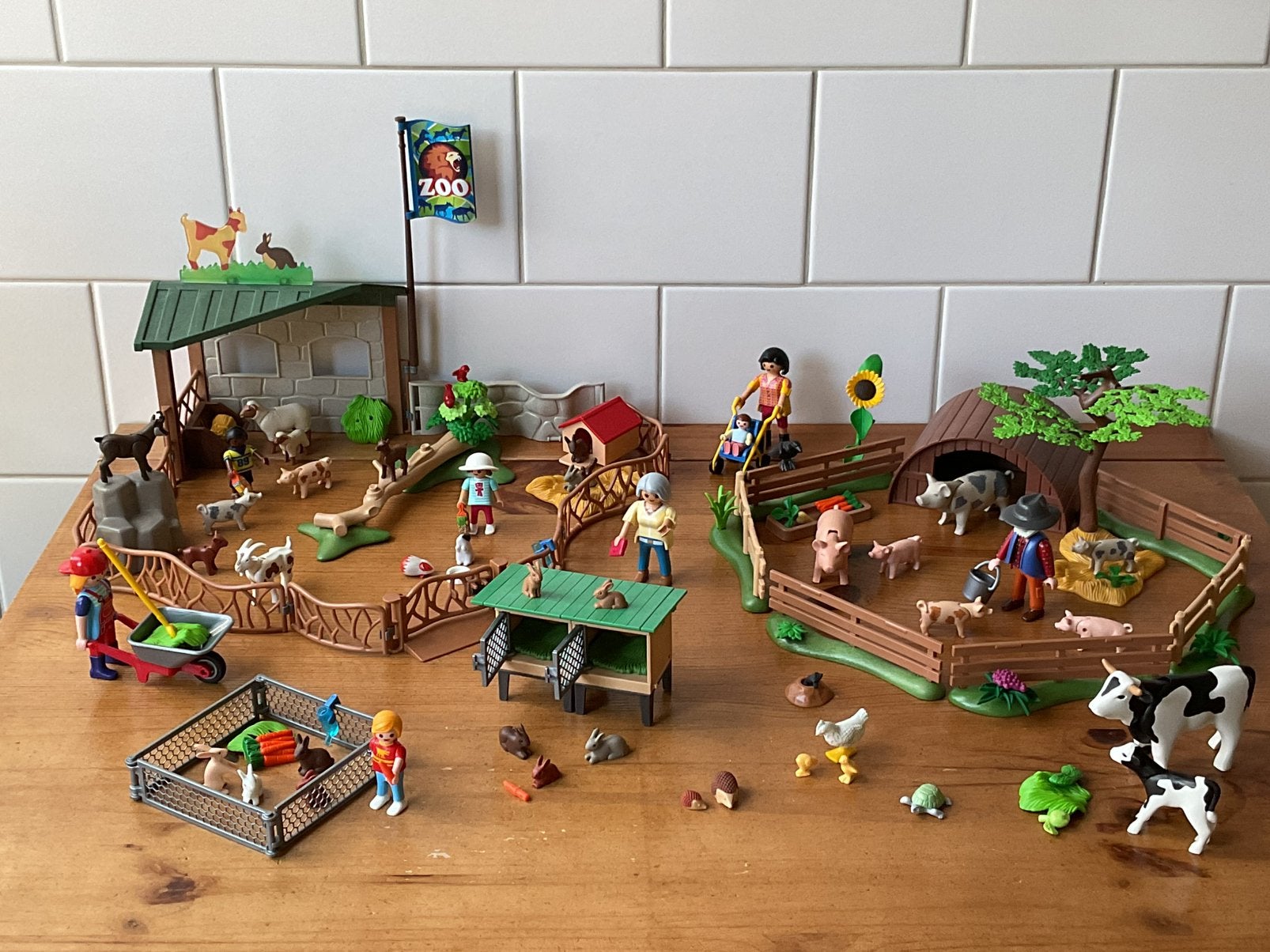 PLAYMOBIL UITGEBREIDE KINDERBOERDERIJ 🐄 🐖 SUPER MOOI !!, Ophalen of Verzenden, Gebruikt