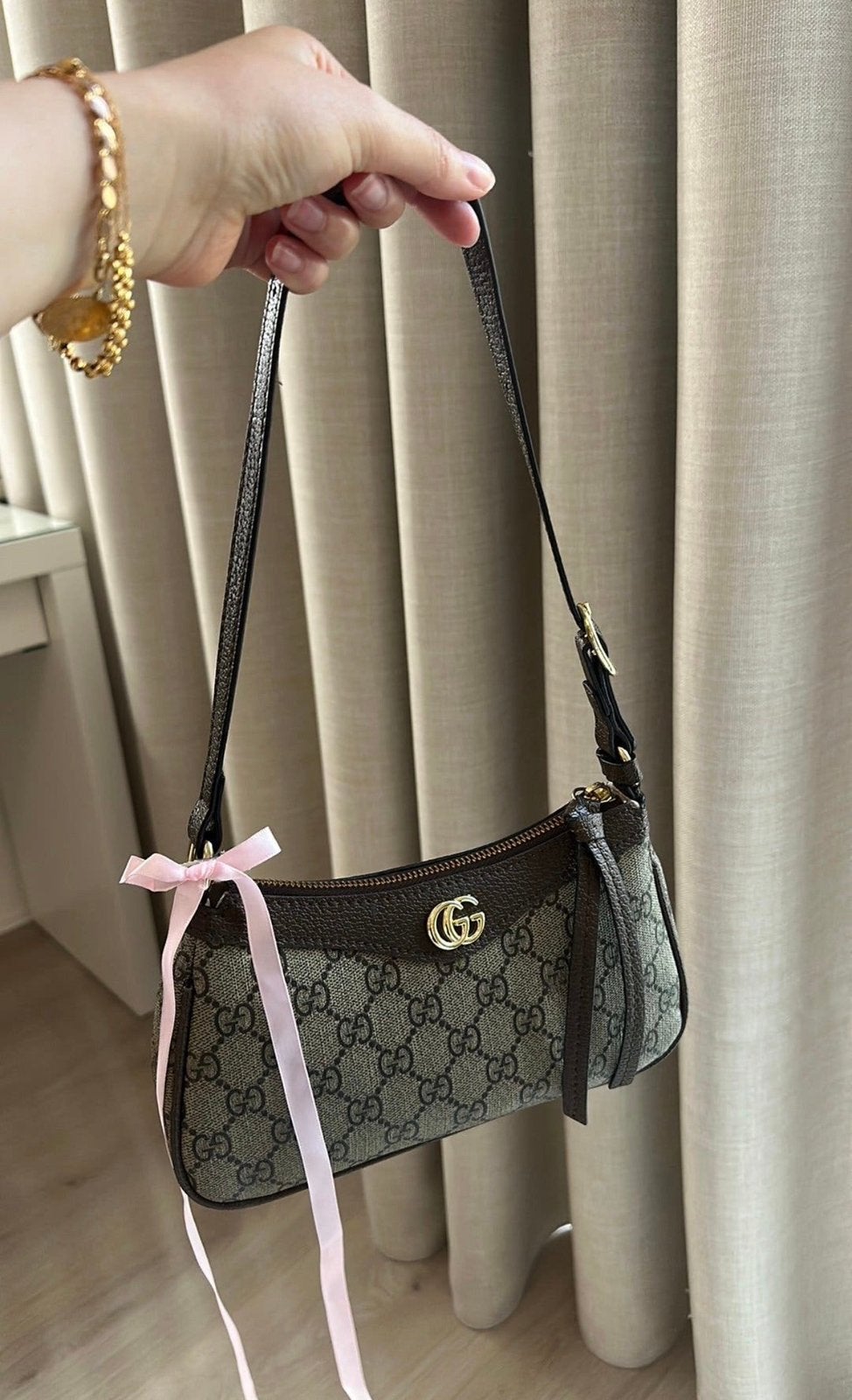 Gucci tasje, Verzenden, Zo goed als nieuw, Zwart, Schoudertasje