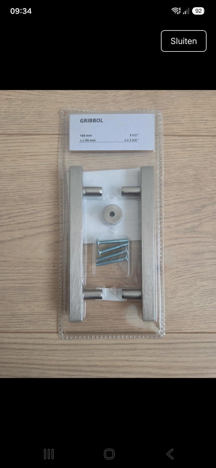IKEA Gribbol Handgrepen - Nieuw in verpakking, Ophalen of Verzenden, Nieuw