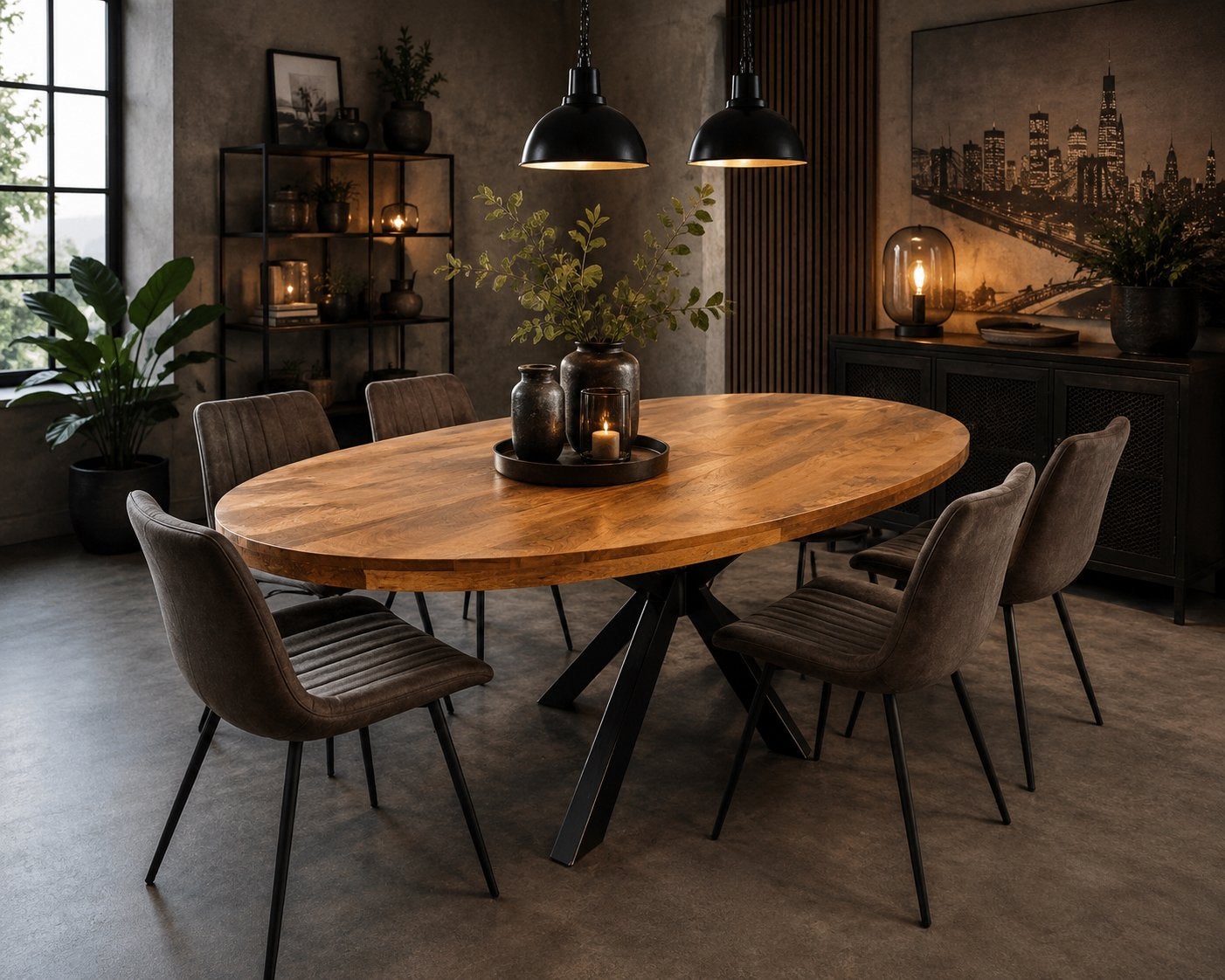 Ovale tafel van robuust mangohout 220x100x77 nu 249,-, Ophalen, Industrieweg 25, 100 tot 150 cm, Rj