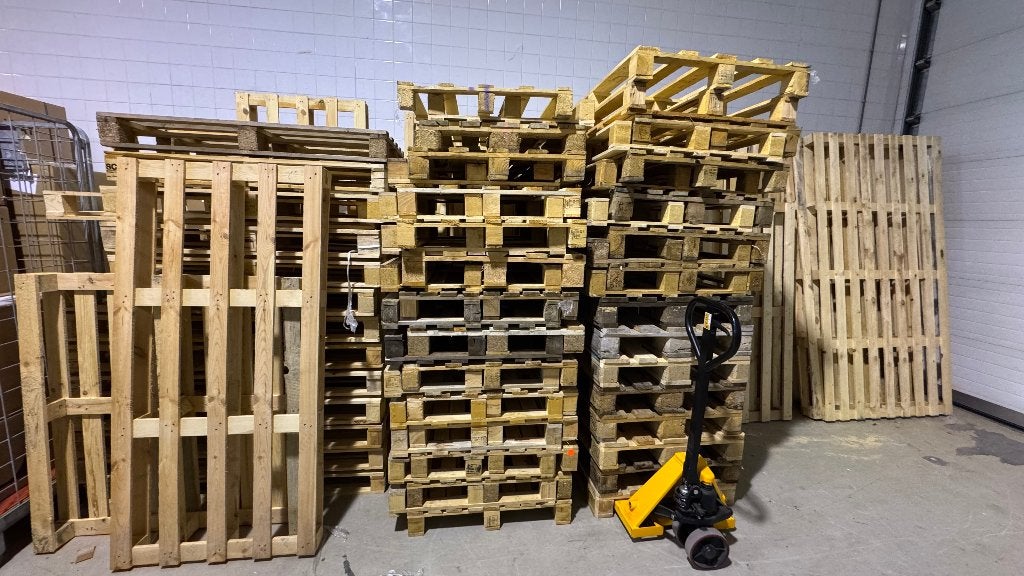 Europallets en wegwerppallets - alles in 1 keer, Doe-het-zelf en Verbouw, Hout en Planken, Ophalen, Gebruikt, 50 mm of meer, Pallet