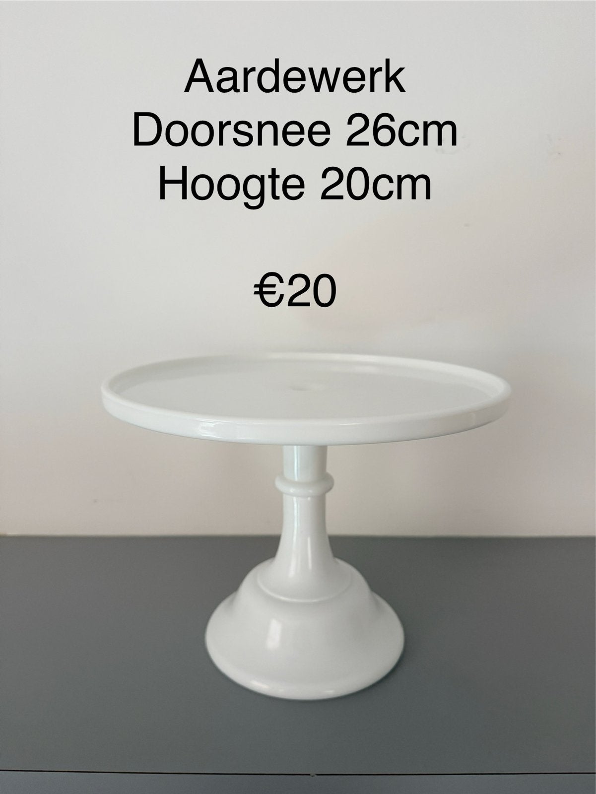 Aardewerk Taartplateau, Hobby en Vrije tijd, Ophalen of Verzenden, Nieuw, Taarten, Bakvorm