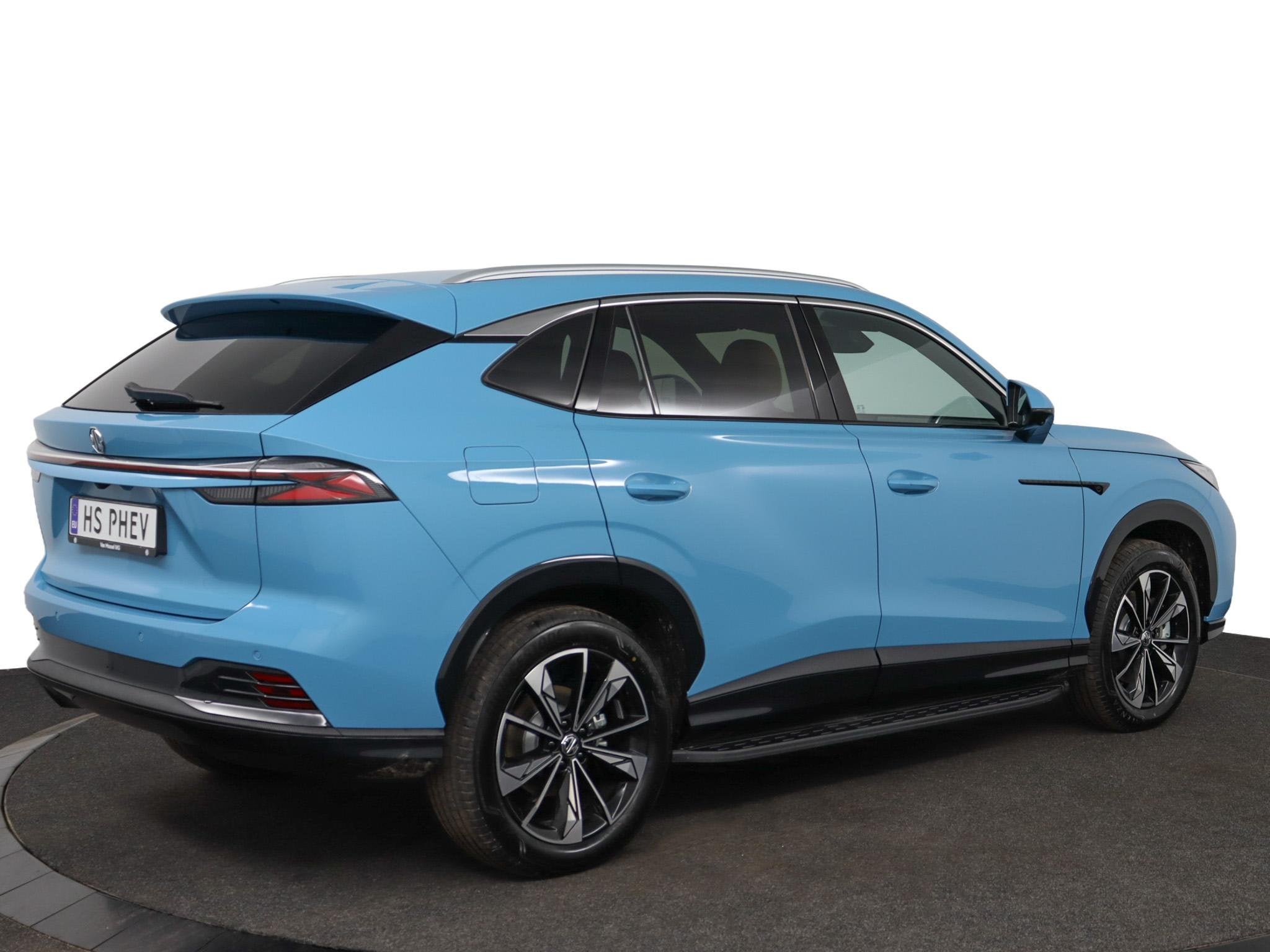 MG HS 1.5 PHEV Aut. Luxury NU MET ENORM VOORRAADVOORDEEL !, Auto's, MG, Stof, 4 cilinders, Blauw, 21 kWh