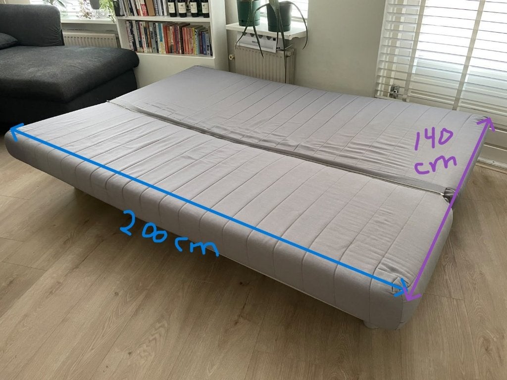Zit slaapbank 140x200cm, Huis en Inrichting, Ophalen, Gebruikt, Tweepersoons, 140 cm