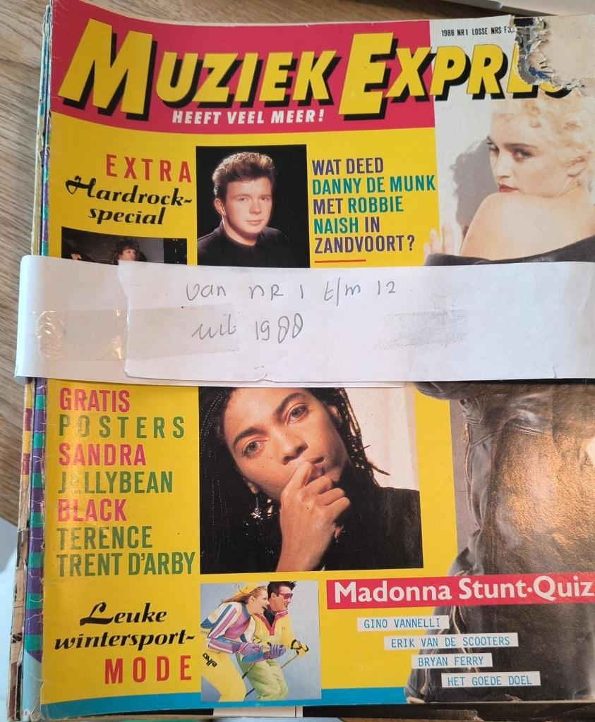 MuziekExpress jaargang 1988, Boeken, Verzenden, Gelezen, Muziek, Film of Tv