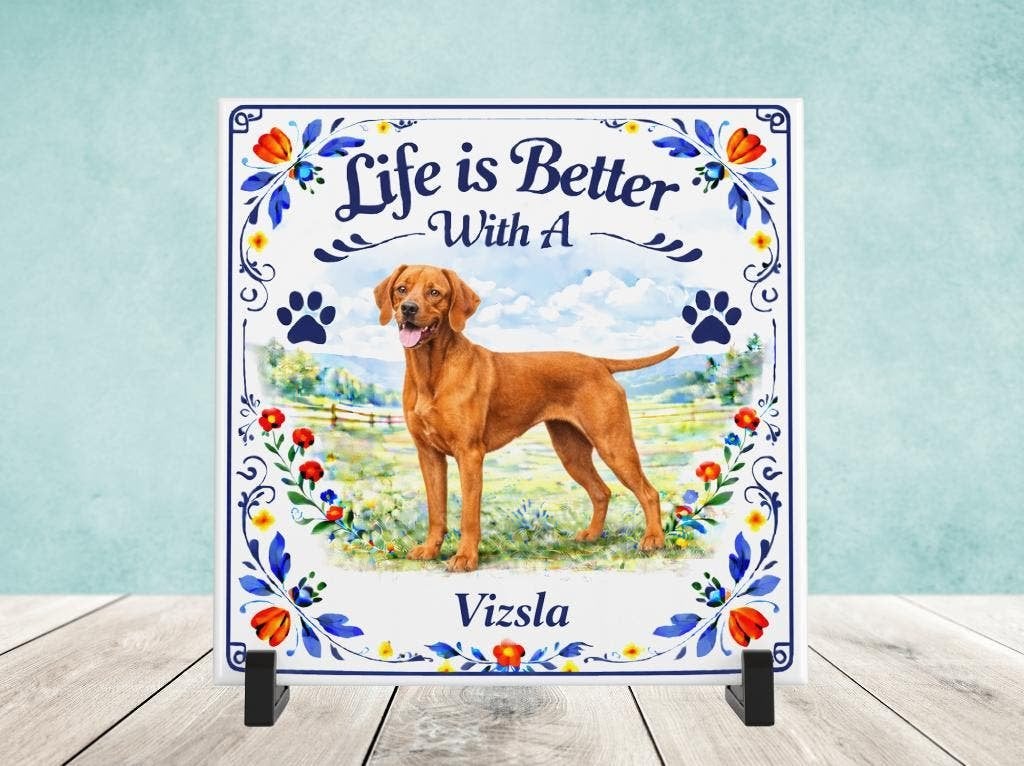 Life is Better with a Vizsla - Tegel, Verzenden, Nieuw