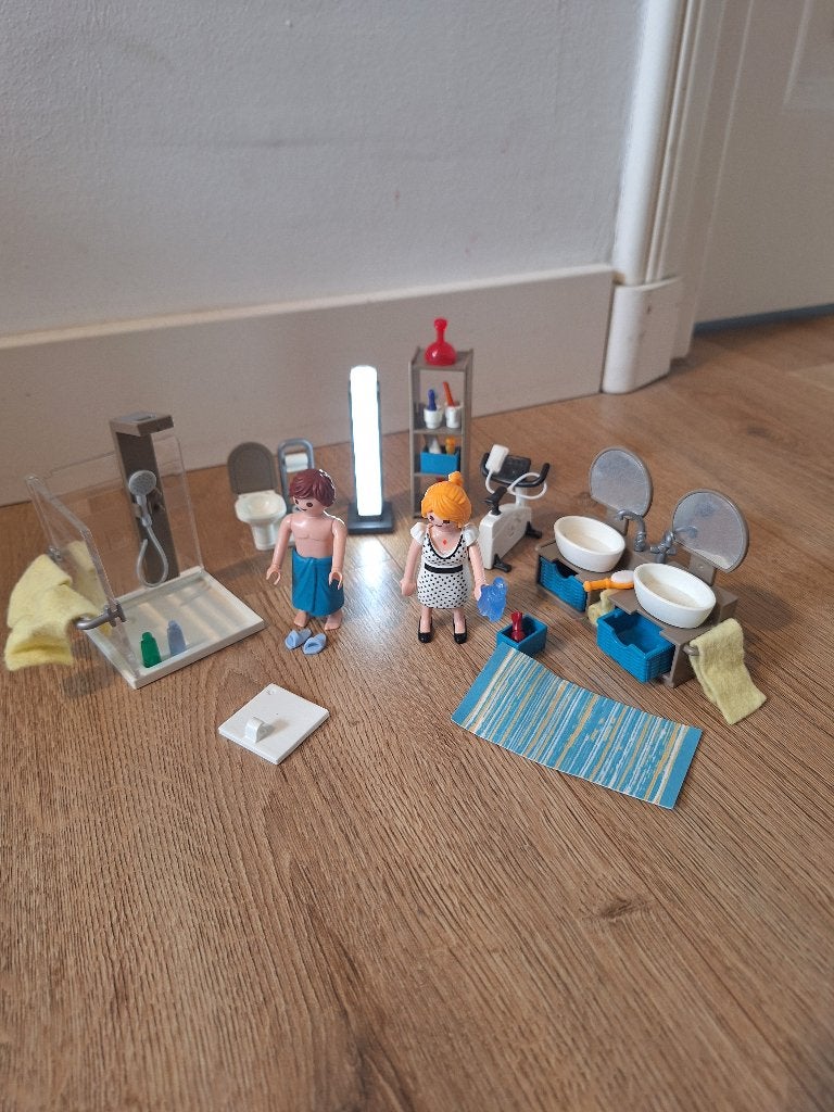 Playmobil 9268 Badkamer - Nette staat, Gebouw, Complete set, Ophalen of Verzenden, Zo goed als nieuw