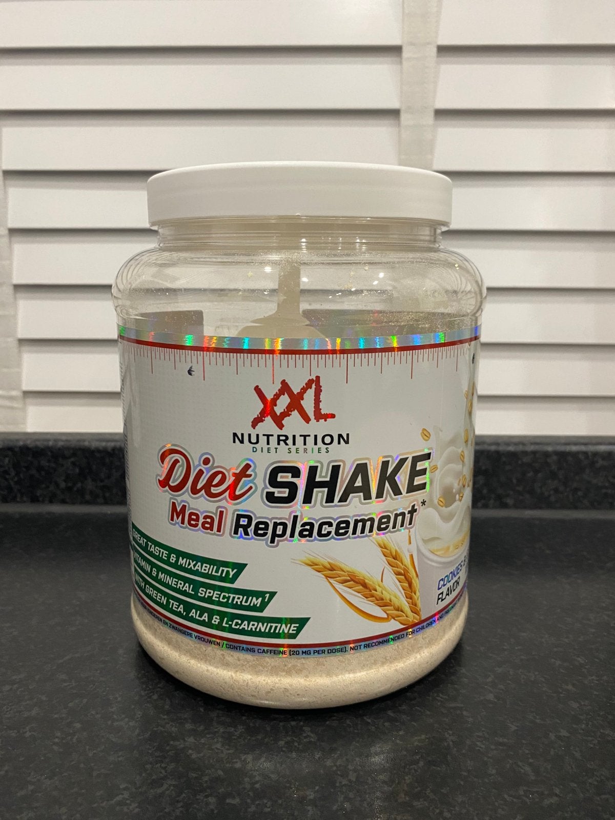 Xxl nutrition diet shake cookies en cream 1200gram *nieuw*, Ophalen of Verzenden, Nieuw, Poeder of Drank