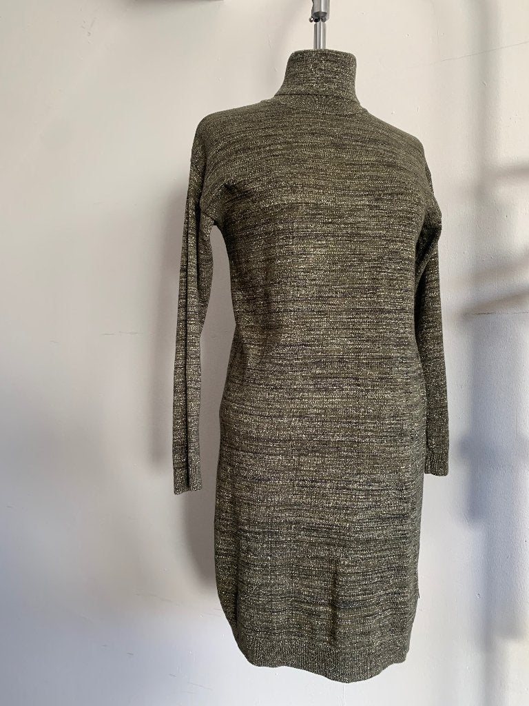 Scotch&Soda jurk tuniek met kol beige metalic 36/S - 38/M, Kleding | Dames, Verzenden, Beige, Scotch & Soda, Zo goed als nieuw
