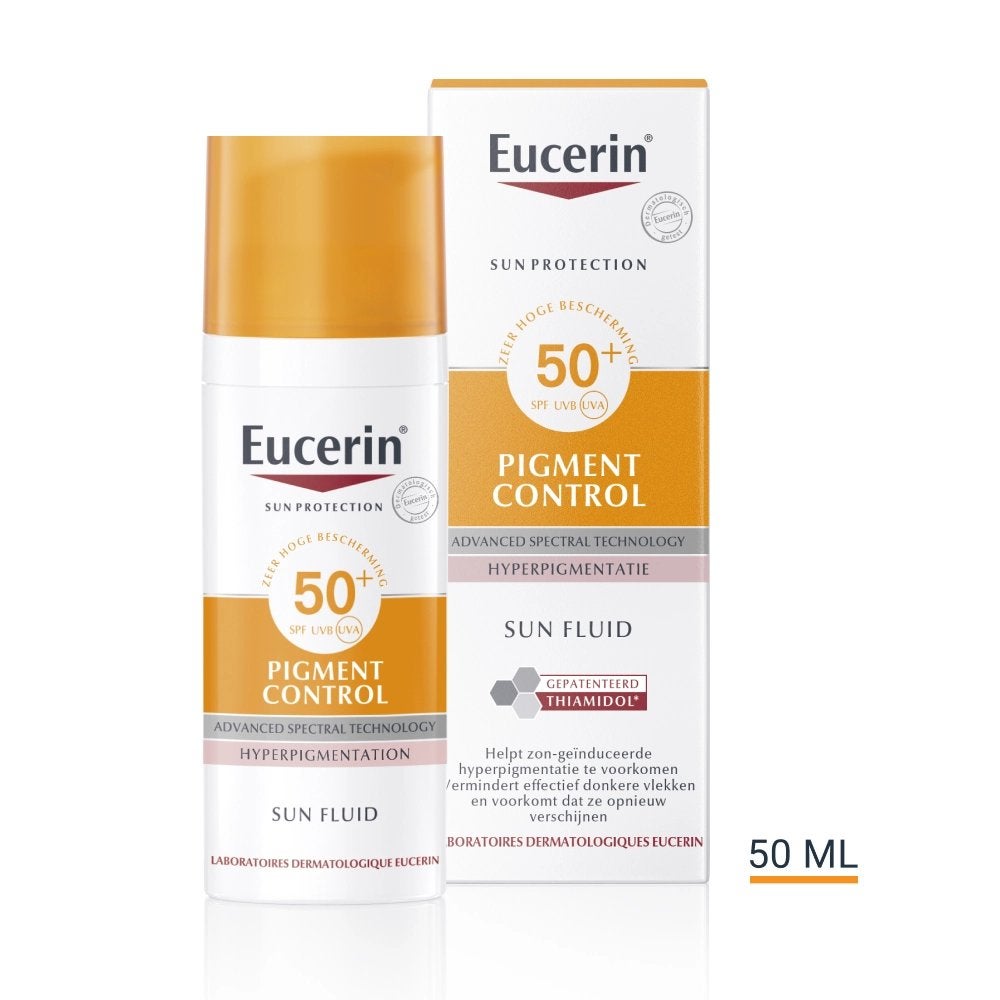 Eucerin Sun Pigment Control SPF50+ 50ml, Verzenden, Nieuw, Gehele gezicht, Verzorging
