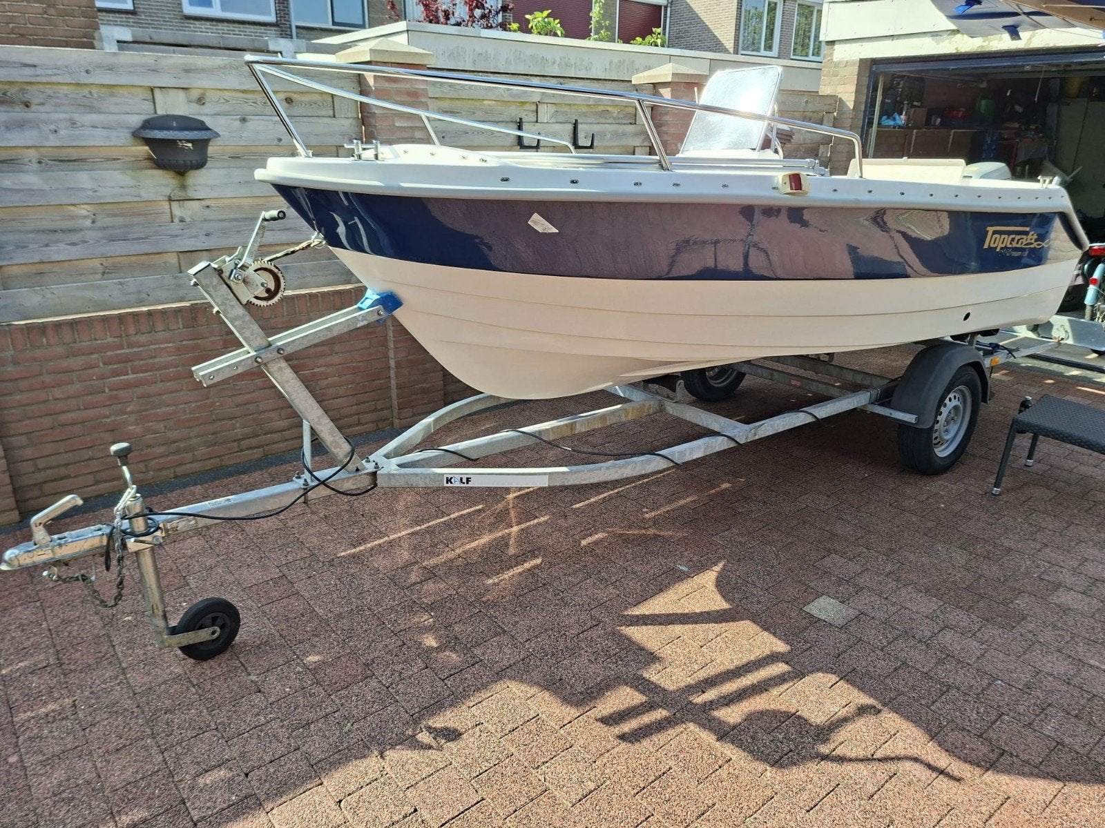 te koop consoleboot topcraft 435 millennium, Ophalen, Gebruikt, Viertaktmotor, 30 tot 50 pk