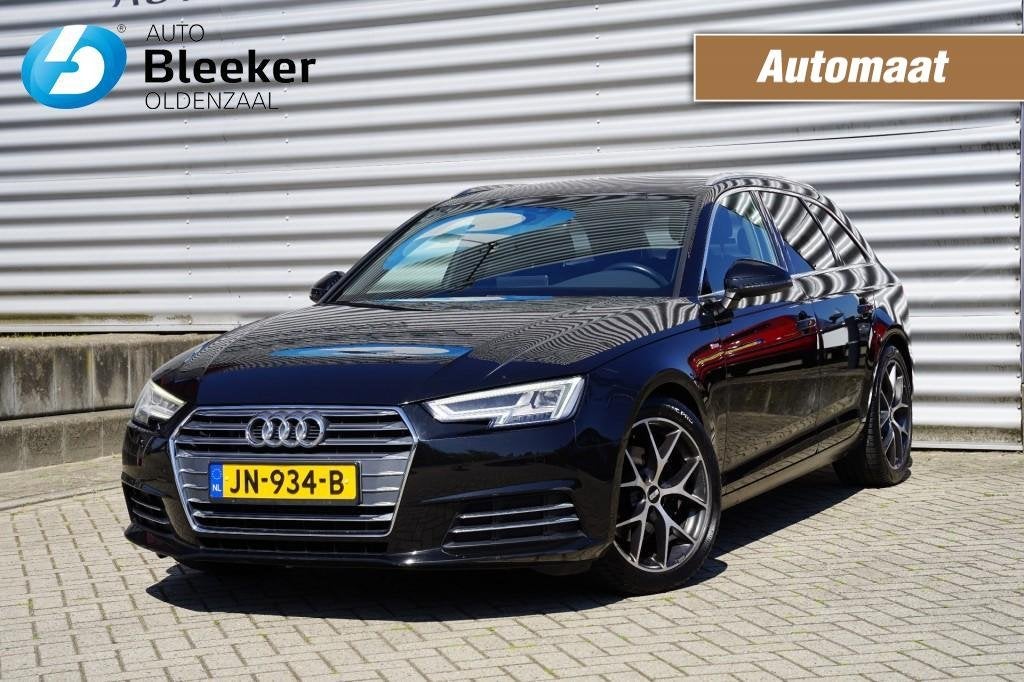 Audi A4 1.4 TFSI Sport ProLine Spring Adv. Cruise Navi NL-au, Auto's, Gebruikt, 4 cilinders, A4, Zwart