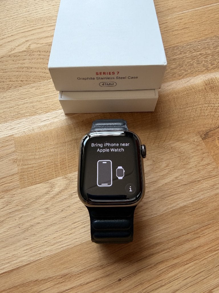 Apple Watch Series 7 LTE (41mm), RVS, Sieraden, Tassen en Uiterlijk, Smartwatches, Apple Watch ⌚️, IOS, Ophalen of Verzenden, Zo goed als nieuw