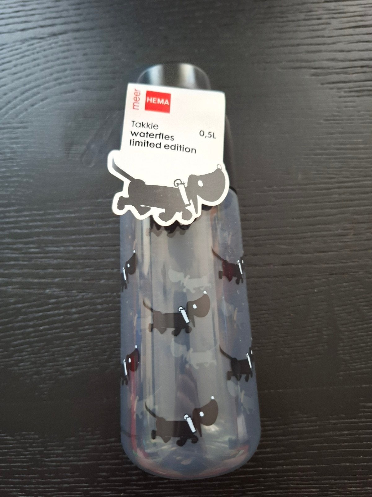 Hema Takkie waterfles 0,5L - Limited Edition, Overige typen, Kunststof, Nieuw, Ophalen of Verzenden