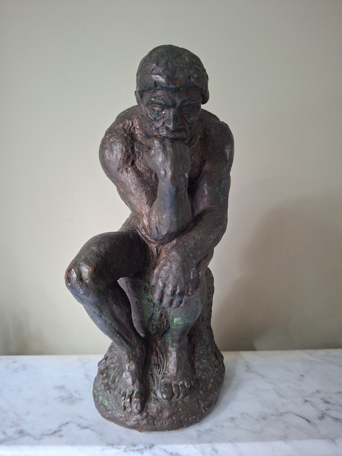 Vintage Beeld 'De Denker' – Austin Productions (1961), Antiek en Kunst, Kunst | Beelden en Houtsnijwerken, Gemerkt, Ophalen of Verzenden