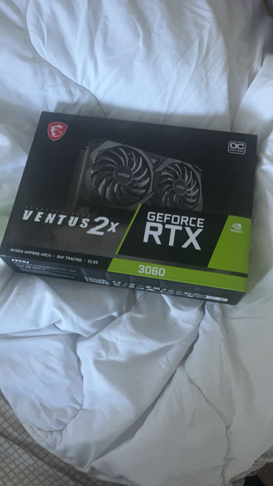 MSI GeForce RTX 3060 Ventus 2X OC Edition Videokaart, Computers en Software, Videokaarten, Nieuw, Nvidia, PCI-Express 4.0, GDDR6