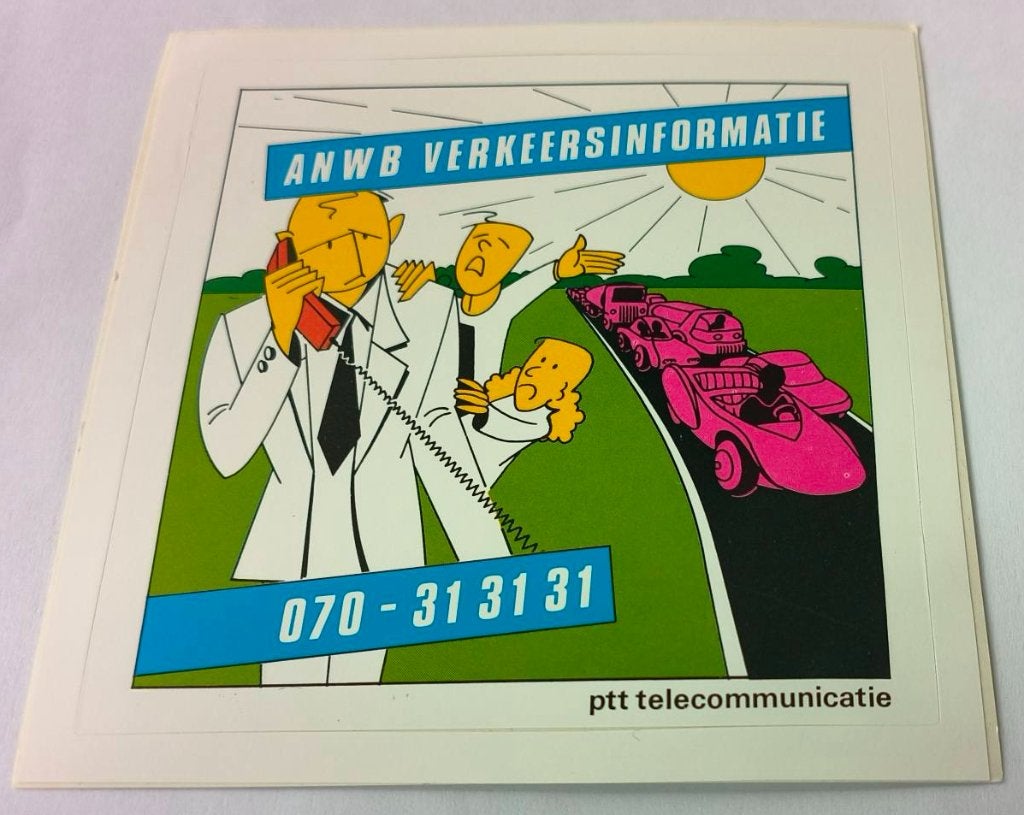 Sticker ANWB verkeersinformatie, Ophalen of Verzenden, Zo goed als nieuw, Bedrijf of Vereniging
