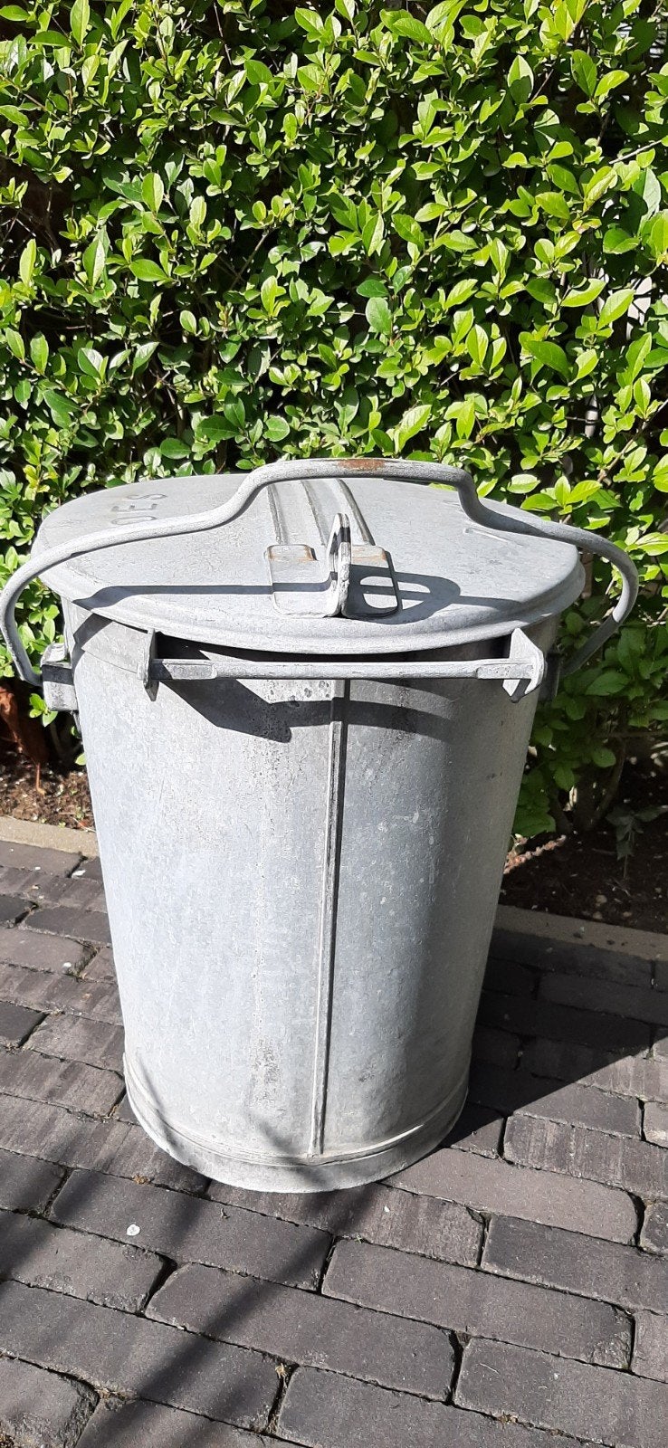 Oude zinken afvalemmer - In mooie staat., Ophalen, Gebruikt, Overige materialen