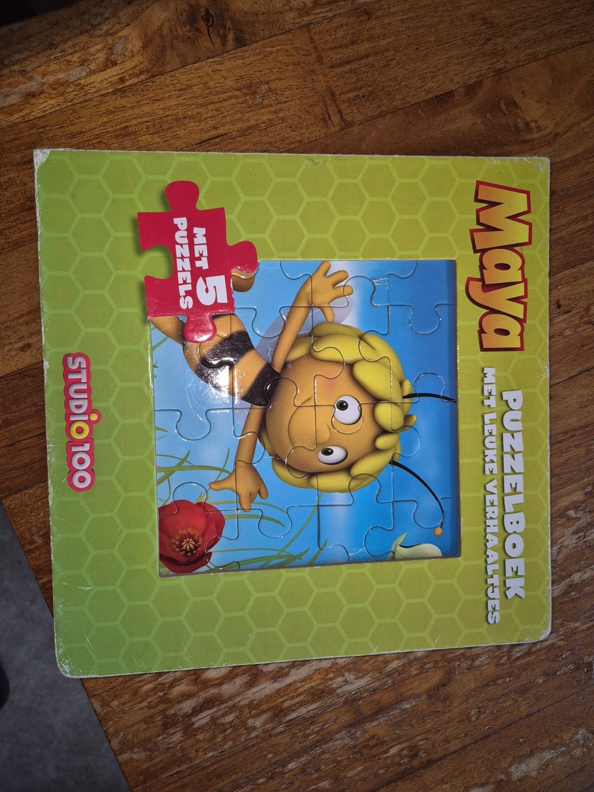 Maya de Bij Puzzelboek met 5 Puzzels en Verhaaltjes, Ophalen of Verzenden, 10 tot 50 stukjes, Gebruikt, 2 tot 4 jaar