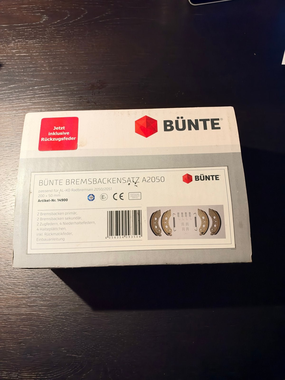 Bünte remvoering 2050/2051 voor AL-KO (nieuw in doos), Ophalen of Verzenden, Nieuw
