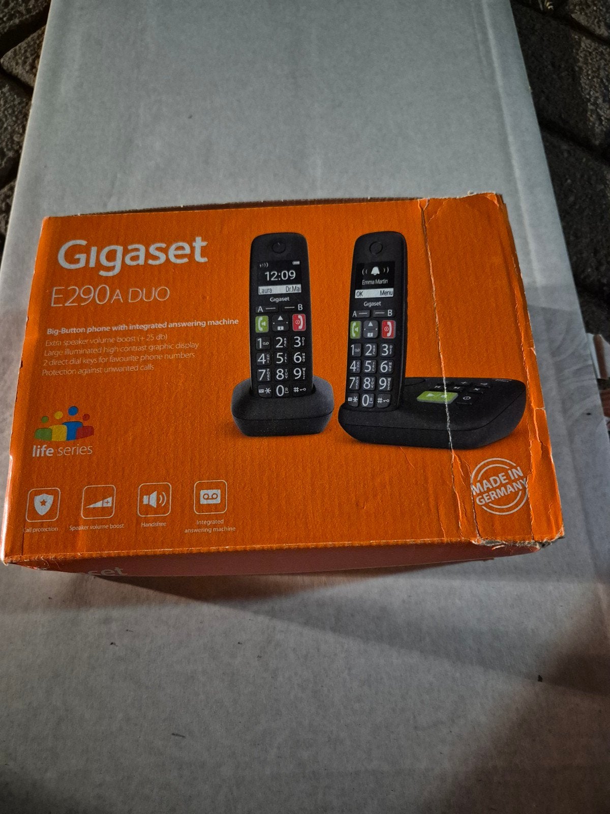 Gigaset Vaste Telefoon Set - E290A DUO met Antwoordapparaat, Ophalen of Verzenden, Gebruikt, 2 handsets