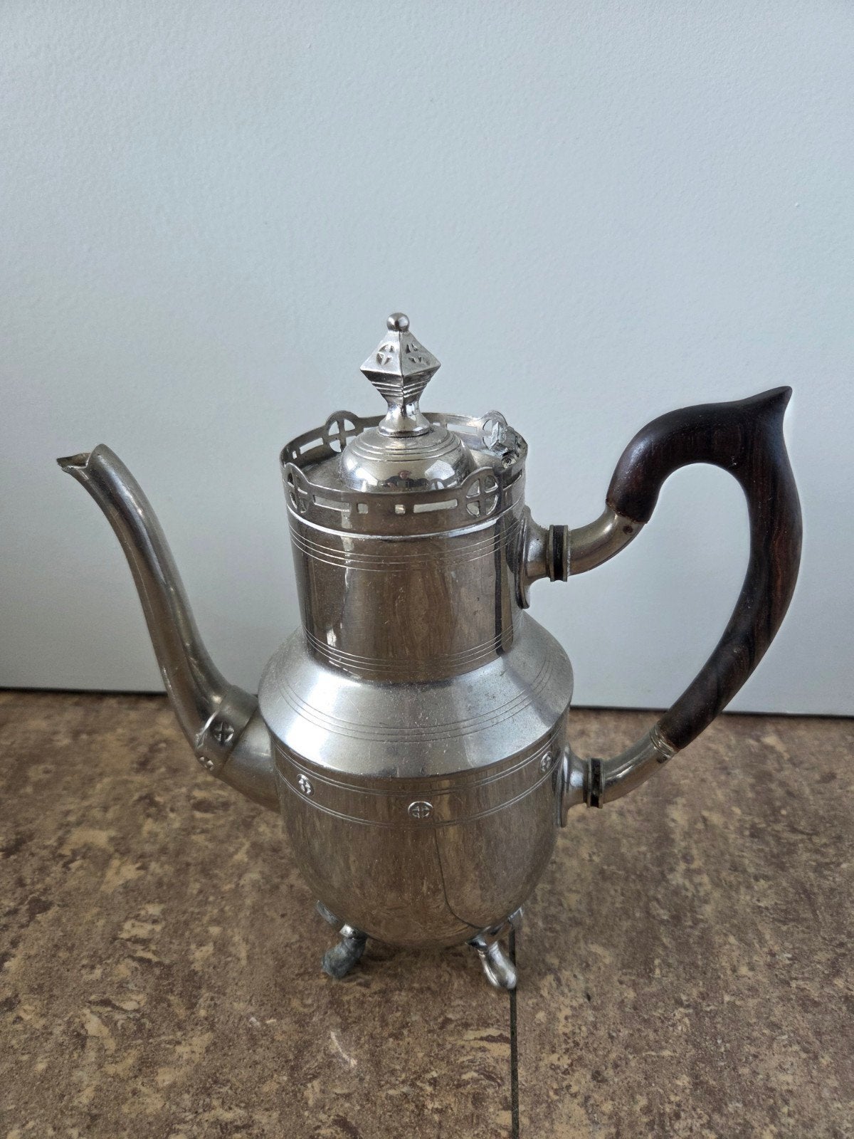 daalderop theepot met ebbenhout handvat, Antiek en Kunst, Ophalen of Verzenden
