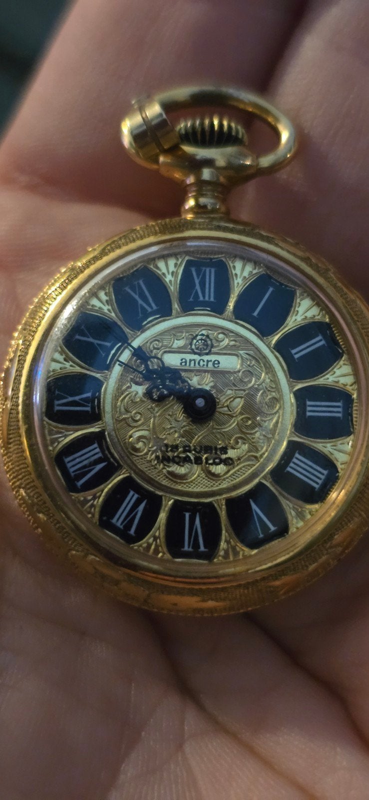 Antiek Ancre zakhorloge, Ophalen