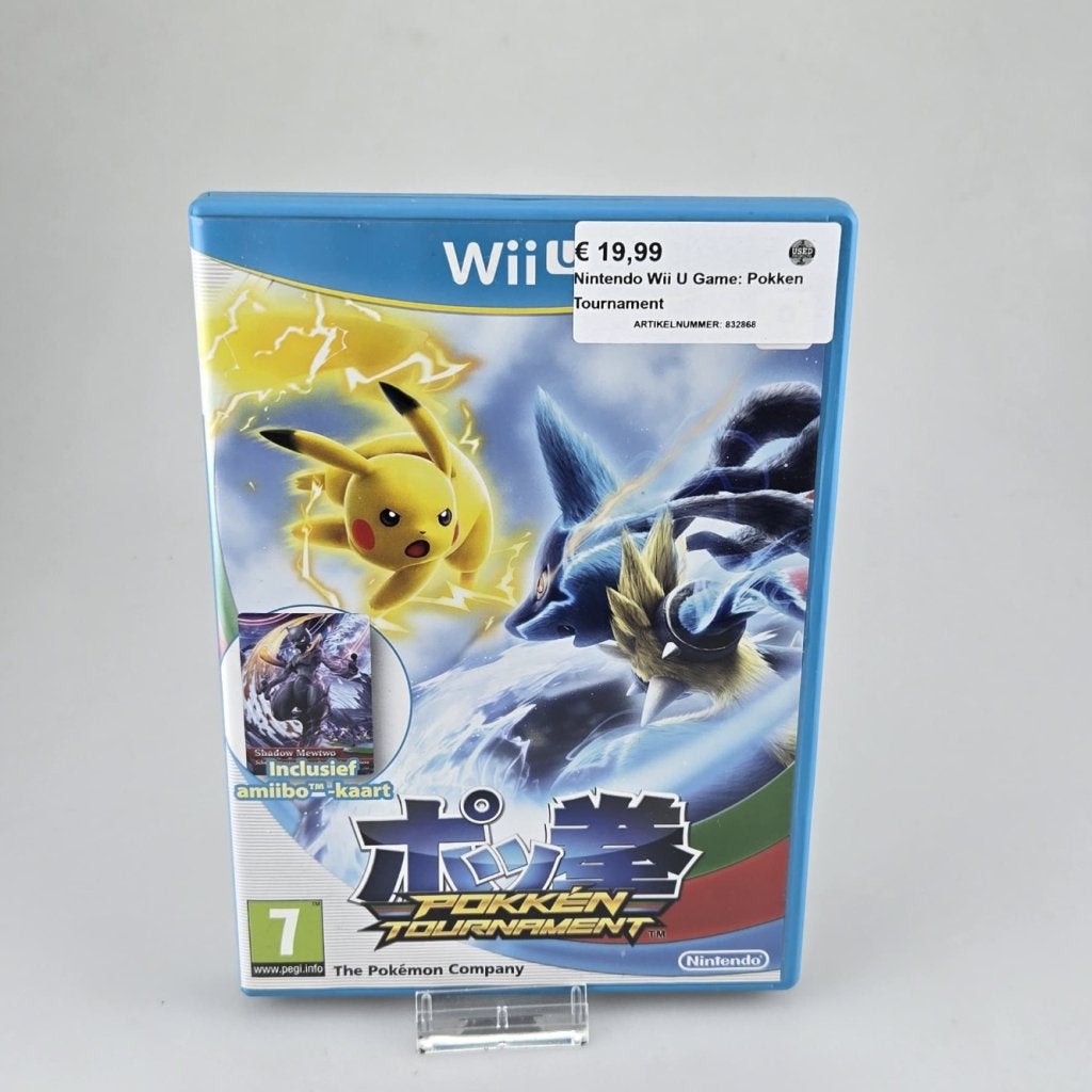 Nintendo Wii U Game: Pokken Tournament, Nintendo, Gebruikt, Support@nintendo.com, 11-1 Hokotate-cho, Kamitoba, Minami-ku
Kyoto 601-8501
Japan
