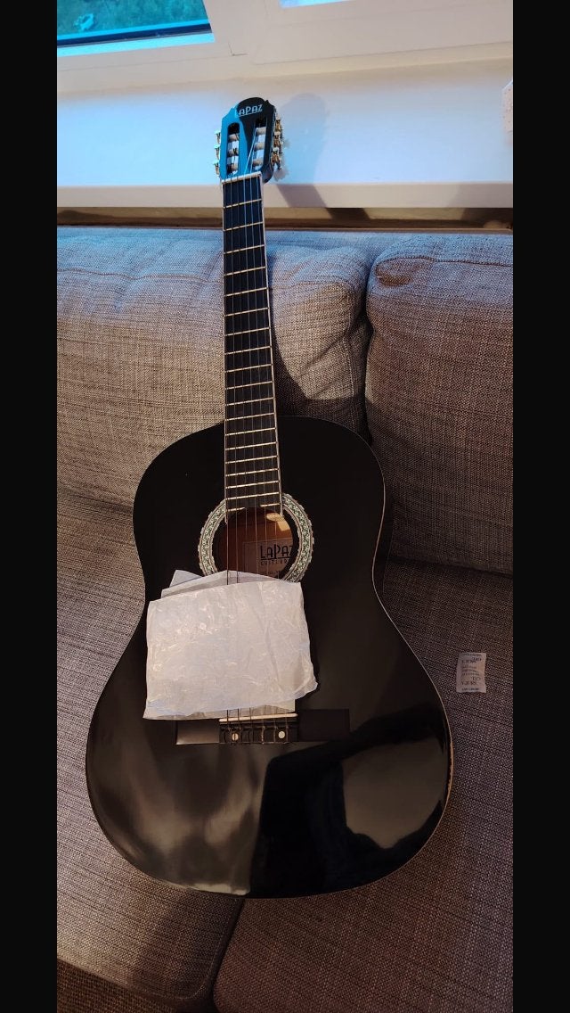 Gitaar La Paz als nieuw 75 euro, Muziek en Instrumenten, Ophalen of Verzenden, Zo goed als nieuw, Klassieke of Spaanse gitaar