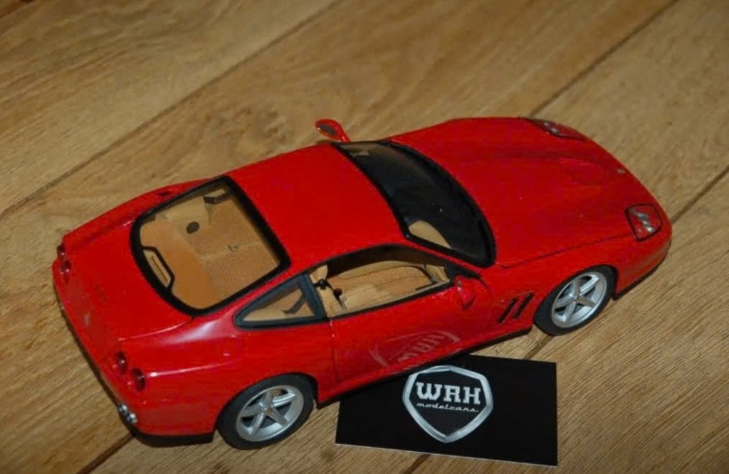 Ferrari 575 M Marranello rosso corsa Hotwheels elite WRH, Verzenden, Zo goed als nieuw, Auto, Hot Wheels