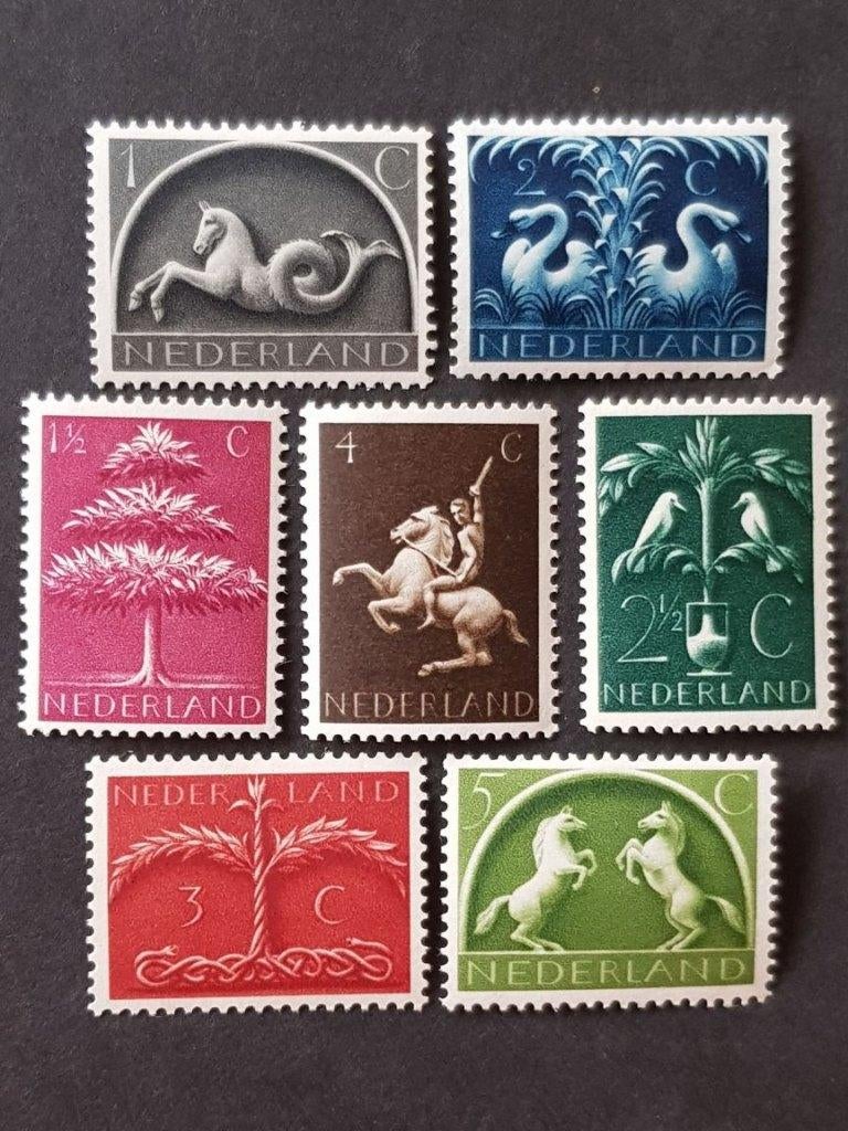 NEDERLAND | 1943 | NVPH 405-411 | * Ongebruikt, Postzegels en Munten, Postzegels | Nederland, Verzenden, Na 1940, Postfris