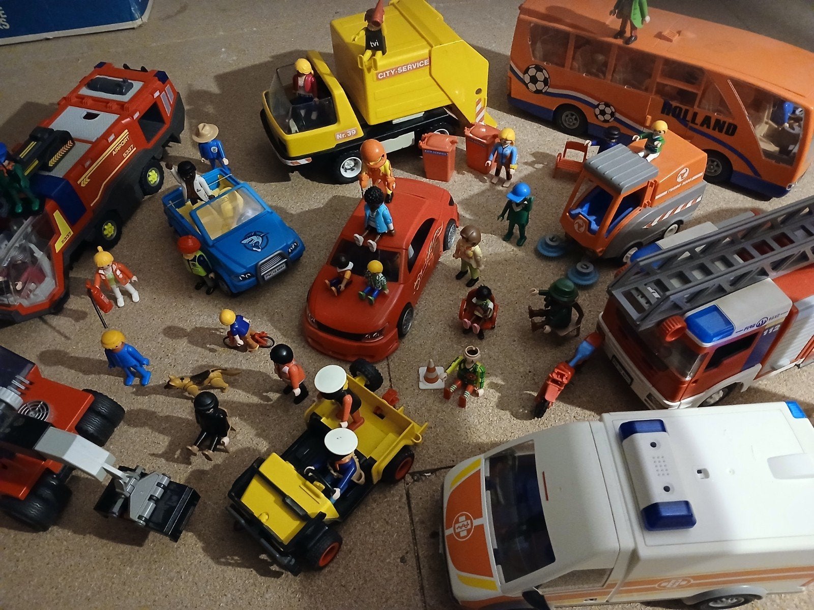 Grote Playmobil collectie: voertuigen en figuren, Ophalen of Verzenden, Gebruikt, Complete set, Voertuig