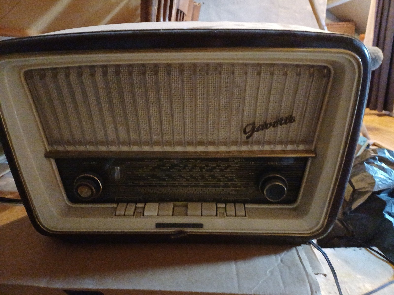 Vintage Gaborette buizenradio - Klassieke radio, Ophalen, Gebruikt, Radio