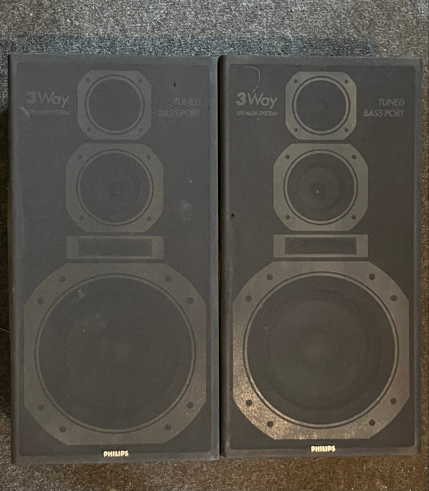 Philips 3-weg Speaker Systeem met Tuned Bass Port, Ophalen of Verzenden, Gebruikt, Stereo speakers, Philips