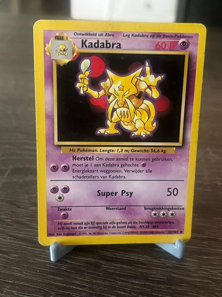 Kadabra NL (32/102) - Base set - Good, Ophalen of Verzenden, Gebruikt, Losse kaart