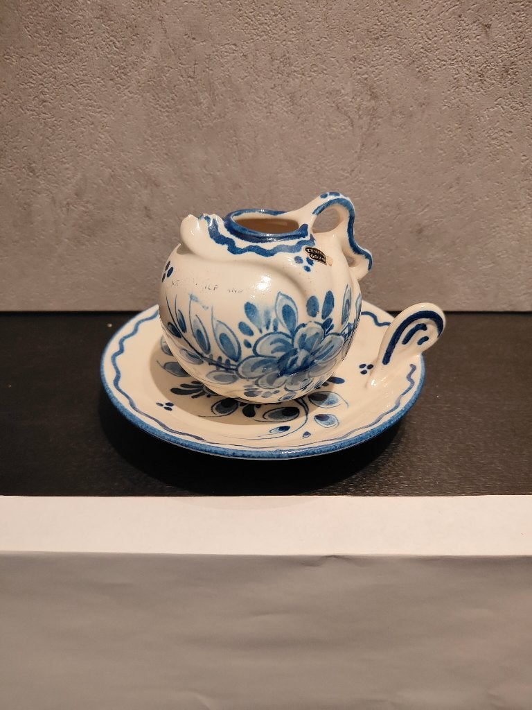 Zenith Gouda melkkannetje en bonbonschaal nr 493 & 616, Antiek en Kunst, Ophalen of Verzenden