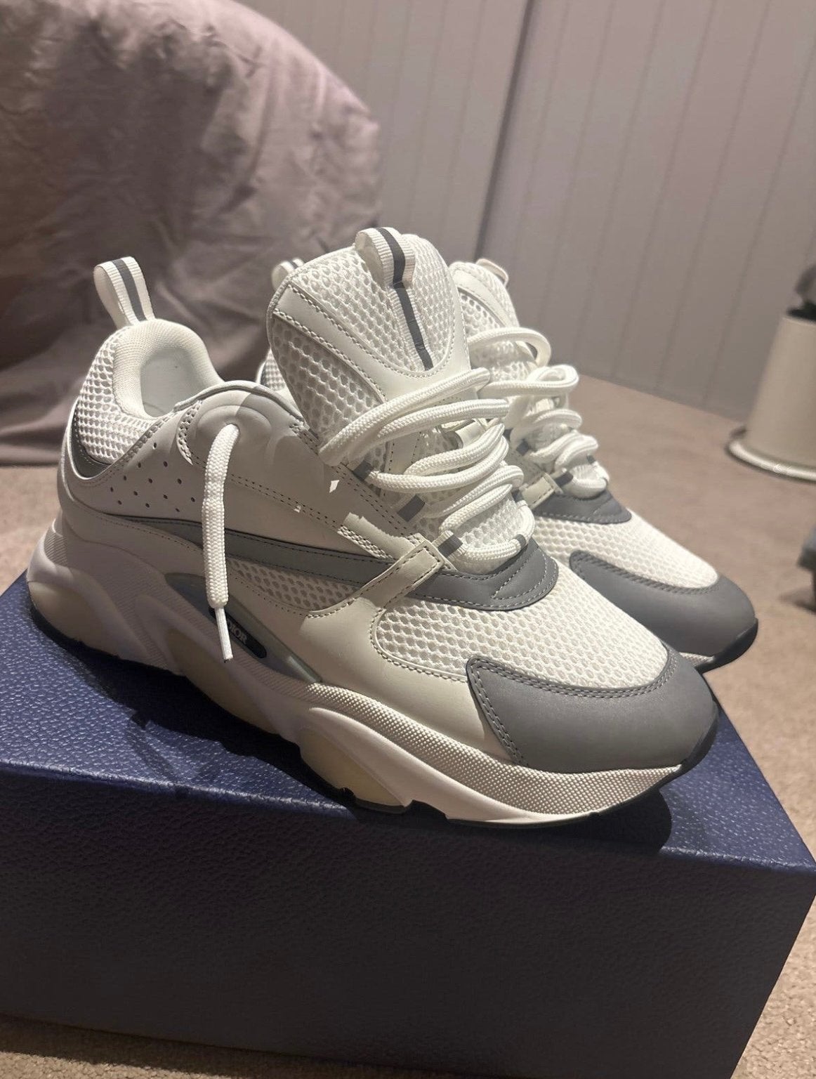 Dior B22 Sneakers Wit/Grijs - Maat 44, Kleding | Heren, Ophalen of Verzenden, Nieuw, Wit, Sneakers of Gympen