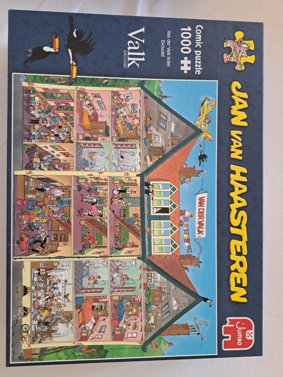 Jan van Haasteren Valk Exclusief 1000 stukjes, Hobby en Vrije tijd, Denksport en Puzzels, Ophalen of Verzenden, 500 t/m 1500 stukjes