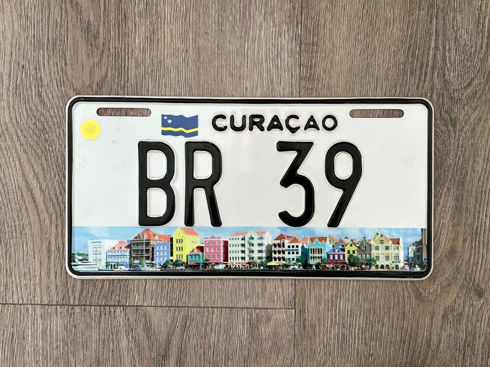 Kentekenplaat Curaçao autodealer (BR), Ophalen of Verzenden, Zo goed als nieuw, Auto's