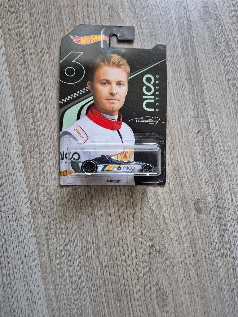 Hot Wheels Nico Rosberg F-Racer (schaal 1:64), Ophalen of Verzenden, Zo goed als nieuw, Auto