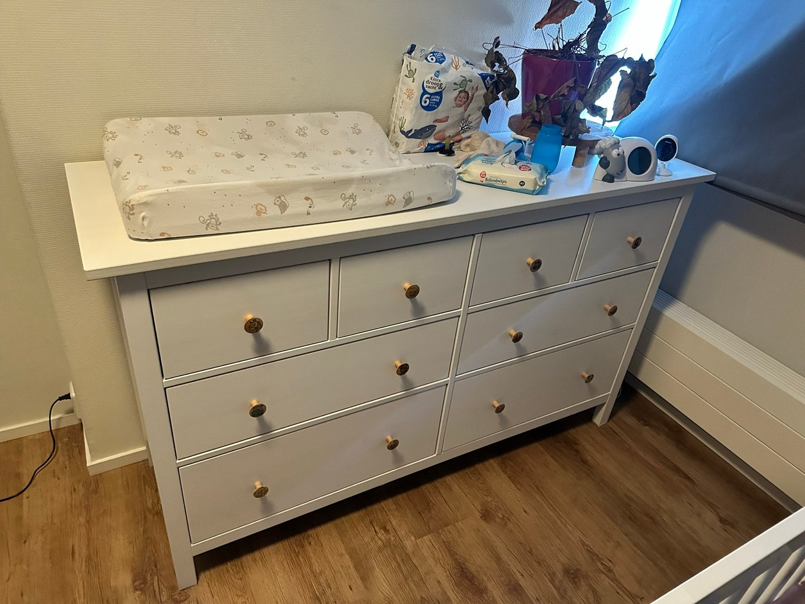 IKEA Hemnes ladekast / commode wit, Ophalen, Gebruikt, 50 tot 70 cm, 100 cm of meer
