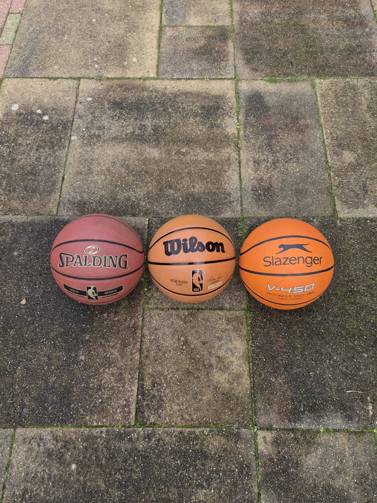 3x Basketbal, Ophalen, Gebruikt, Bal