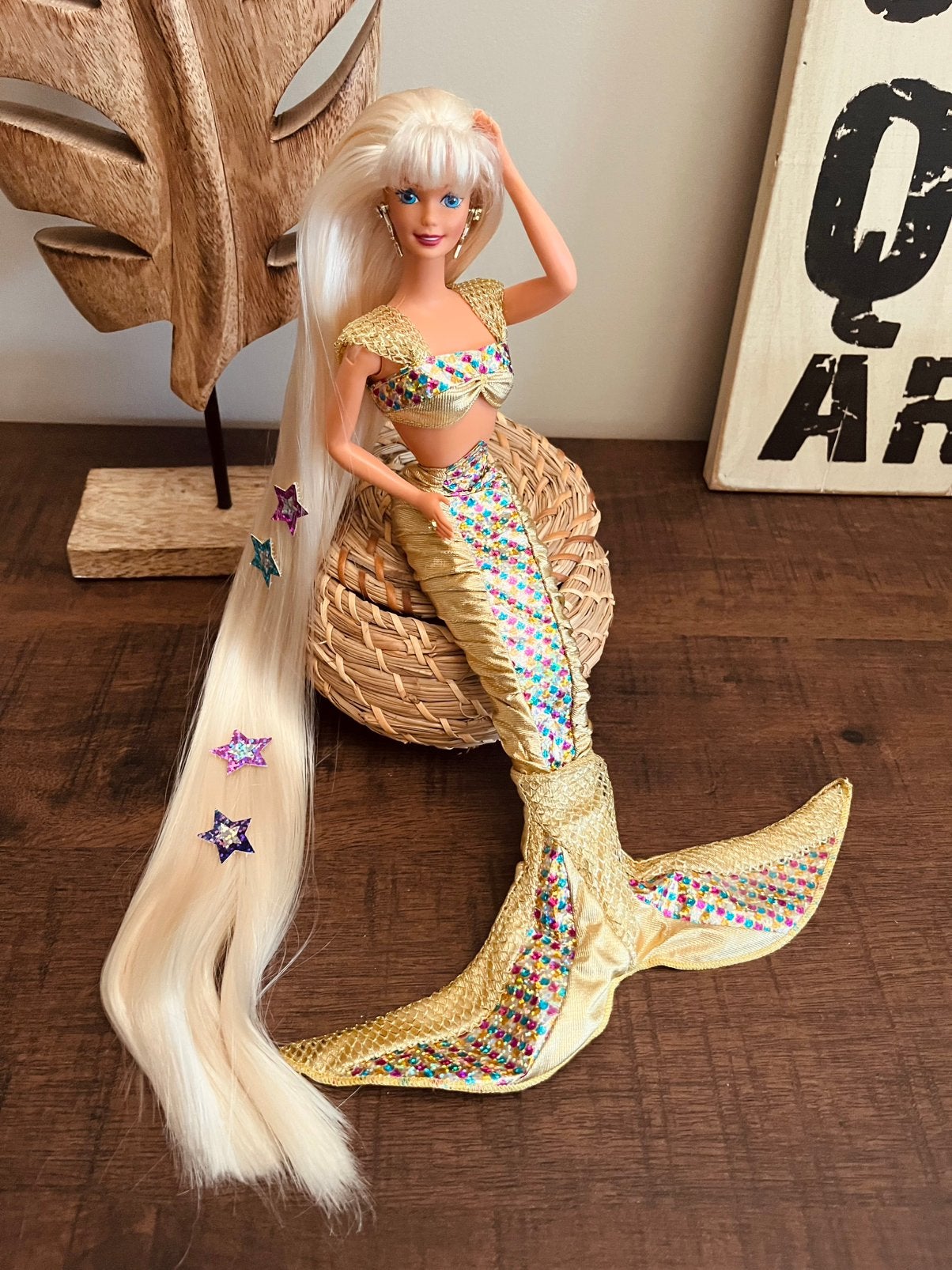 Vintage barbie jewel hair mermaid, Ophalen of Verzenden, Zo goed als nieuw, Barbie