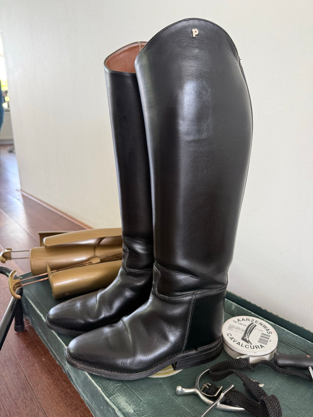 Petrie lederen paardrijlaarzen maat 5, Dieren en Toebehoren, Paardrijkleding, Ophalen